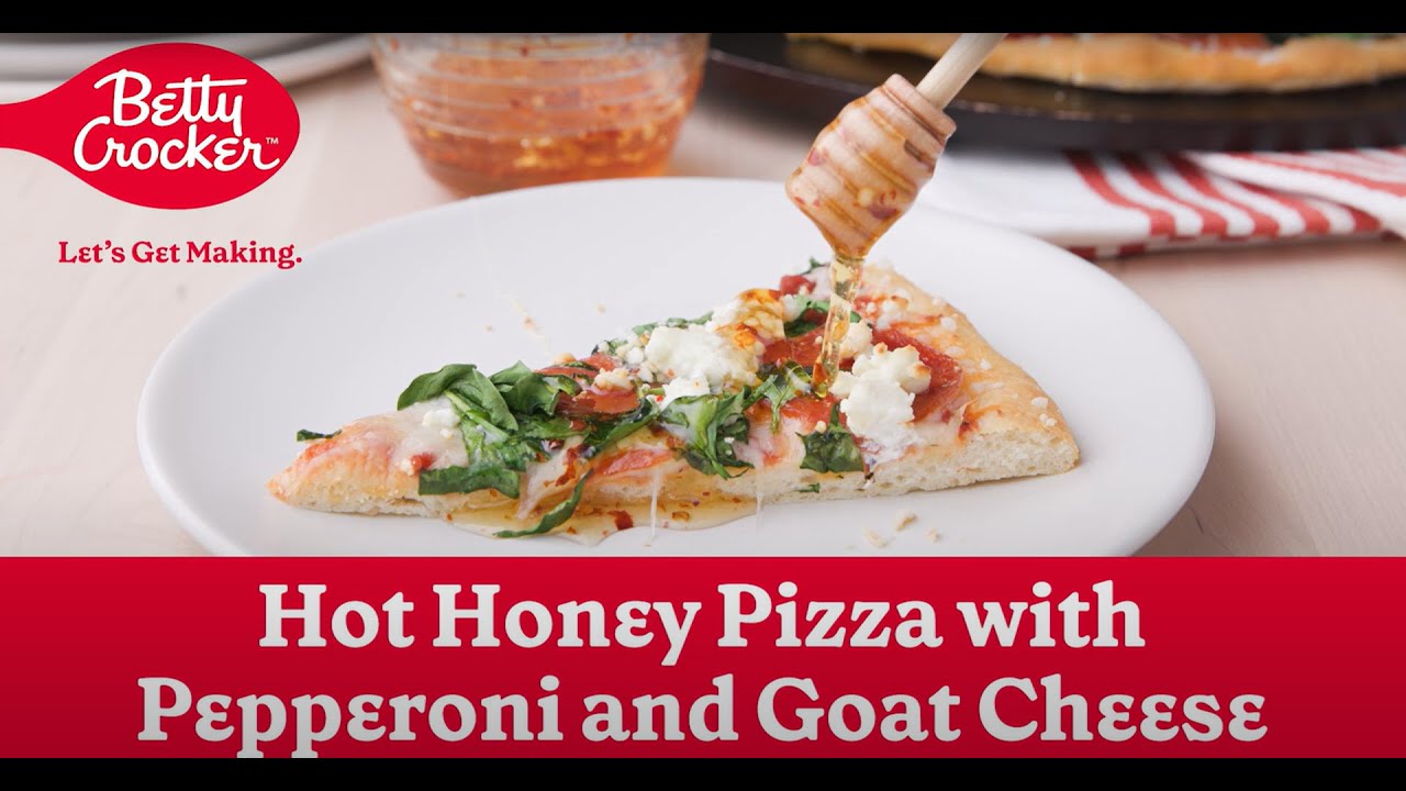 Hot Honey Pizza with Pepperoni and Goat Cheese