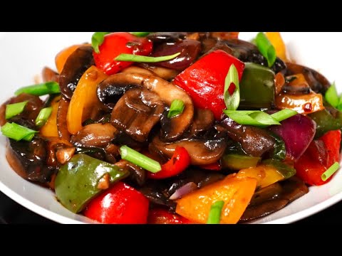 MUSHROOM STIR FRY WITH A DELICIOUS SAUCE | QUICK & EASY Mushroom Recipe
