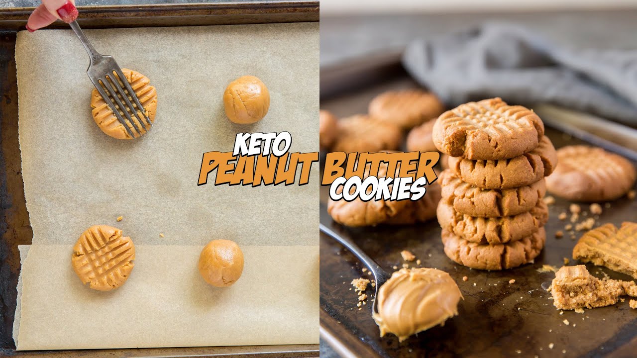 THREE Ingredient KETO Peanut Butter Cookies in 15 Minutes..