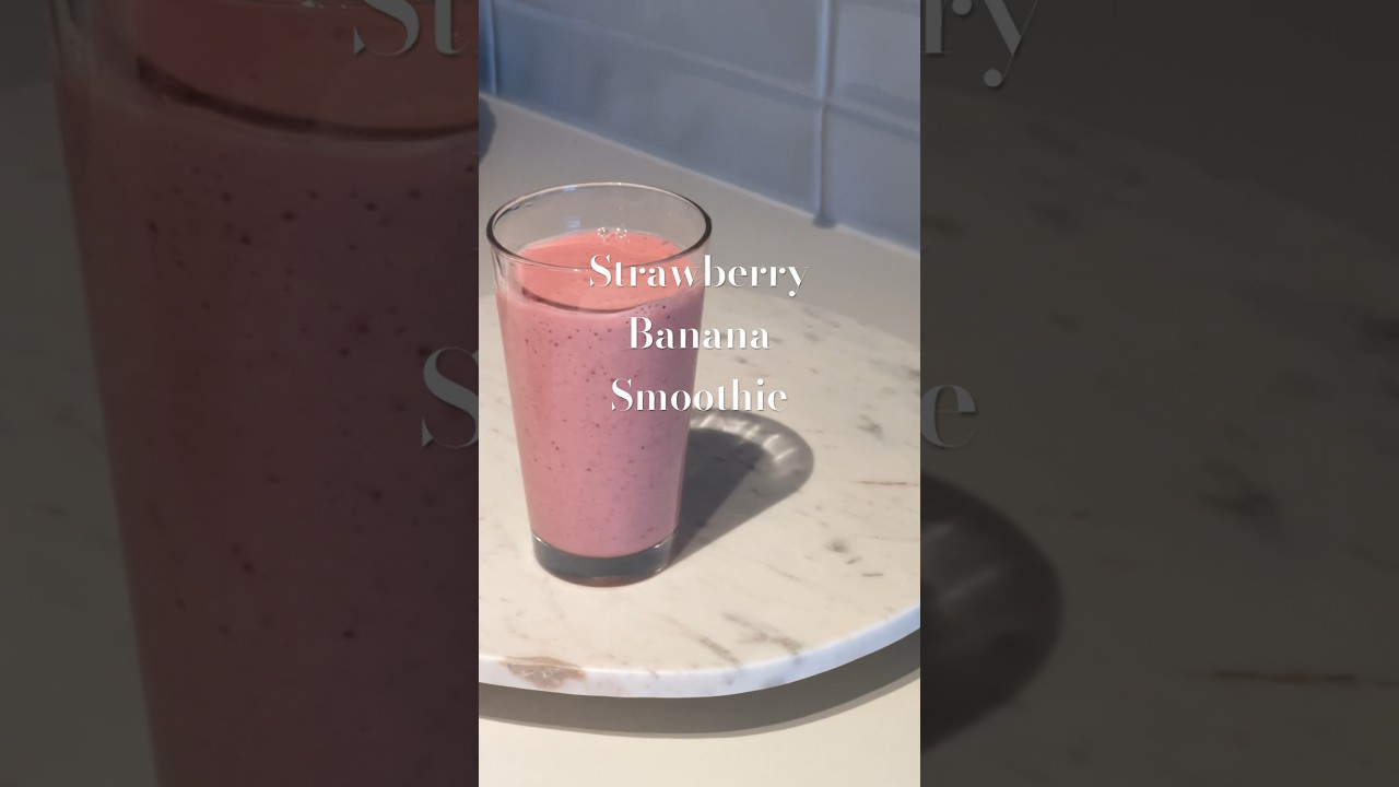 Strawberry banana smoothie recipe