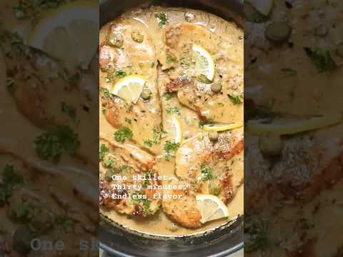 Creamy Lemon Chicken Piccata in 30 Minutes | One-Skillet Dinner