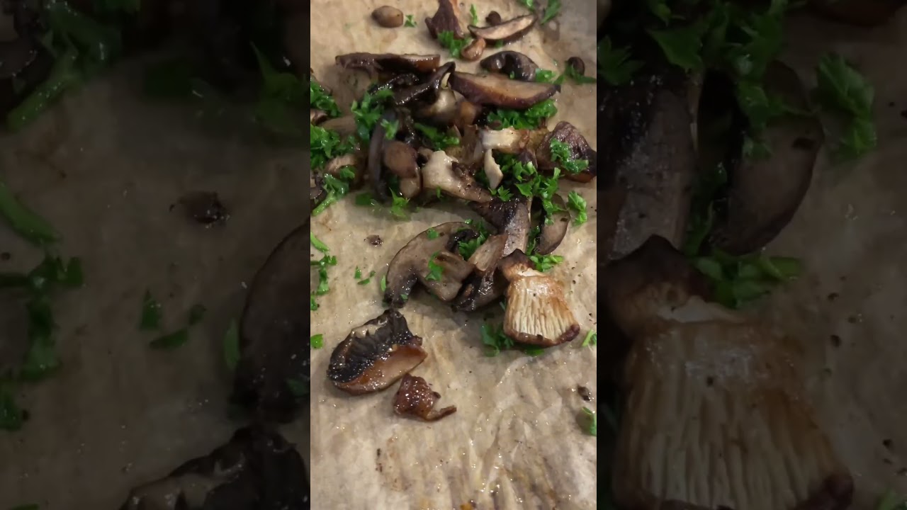 White Mushroom Pizza with Balsamic Glaze