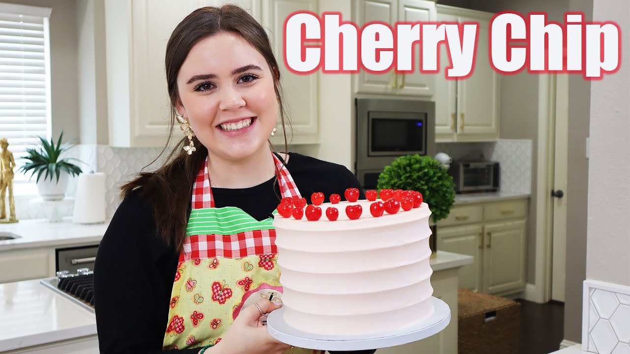 Fun & Delicious Cherry Chip Cake!