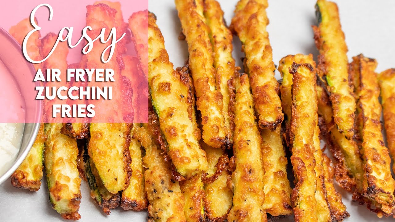 Easy Air Fryer Zucchini Fries No Breading Recipe