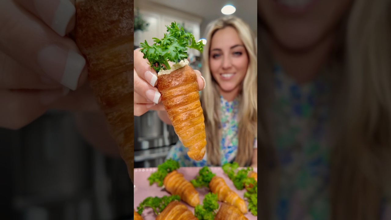 How to Make Chicken Salad Carrot Crescent Rolls for Easter! 🥕🐣