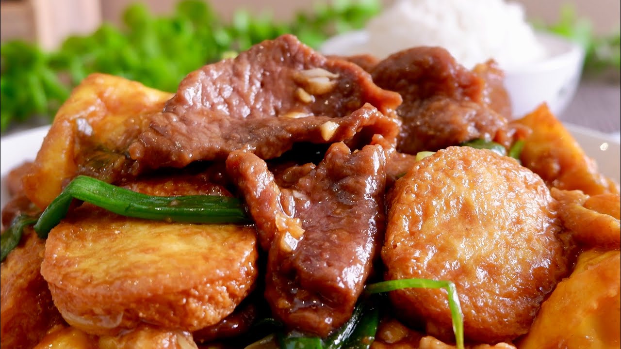 The Easiest Restaurant-Style Tender Beef & Tofu Stir-Fry Recipe! 香炒嫩牛豆腐 Chinese Sliced Chuck Tender