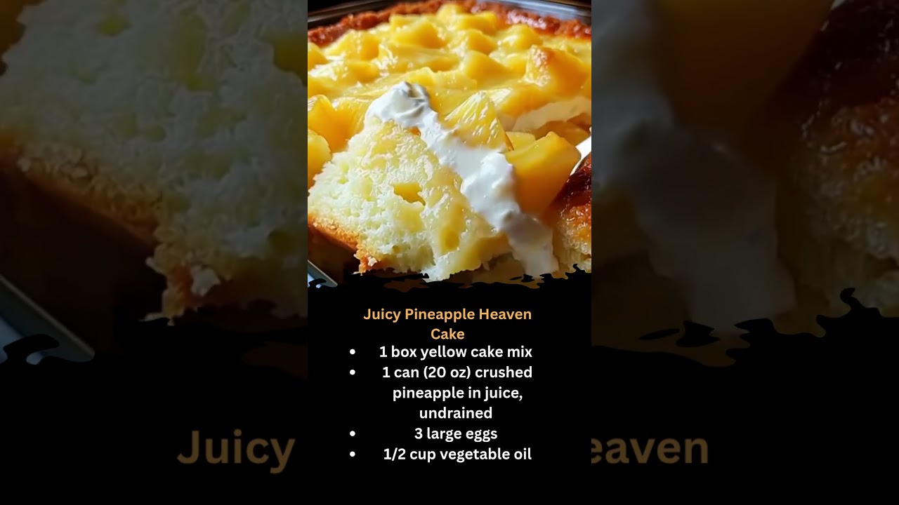 Juicy Pineapple Heaven Cake