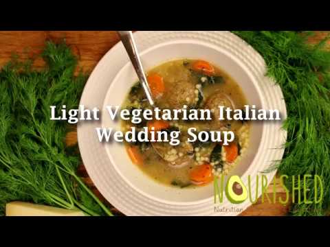 Light Vegetarian Italian Wedding Soup