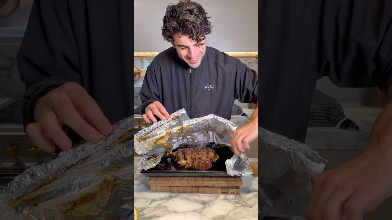 Greek Style Slow-Roasted Lamb with Garlic, Rosemary & Roasted Potatoes
