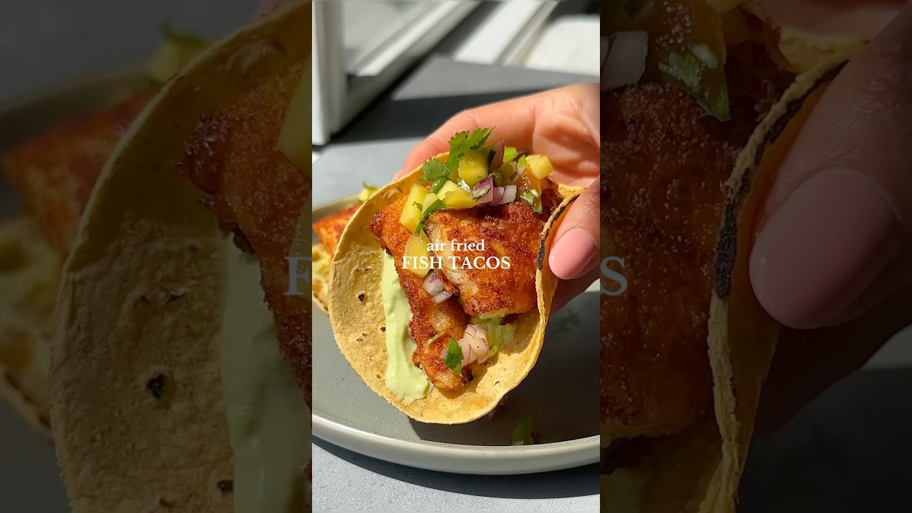 Air Fried Fish Tacos - ingredients below