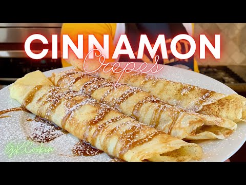 Cinnamon Roll Rum Crepes - These will BLOW YOUR MIND!