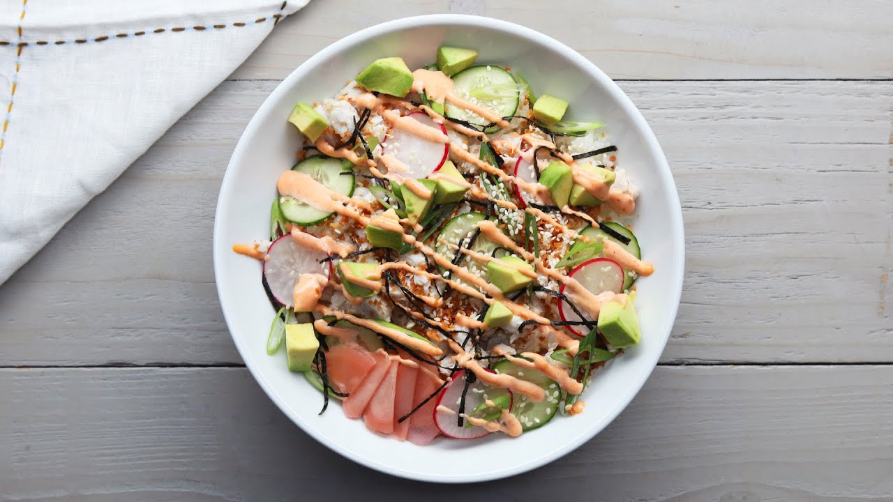 Crunchy California Roll Sushi Bowl