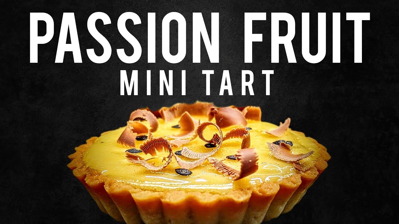 Mini passion fruit tart recipe | like from high-end pastry shop @finedineathome