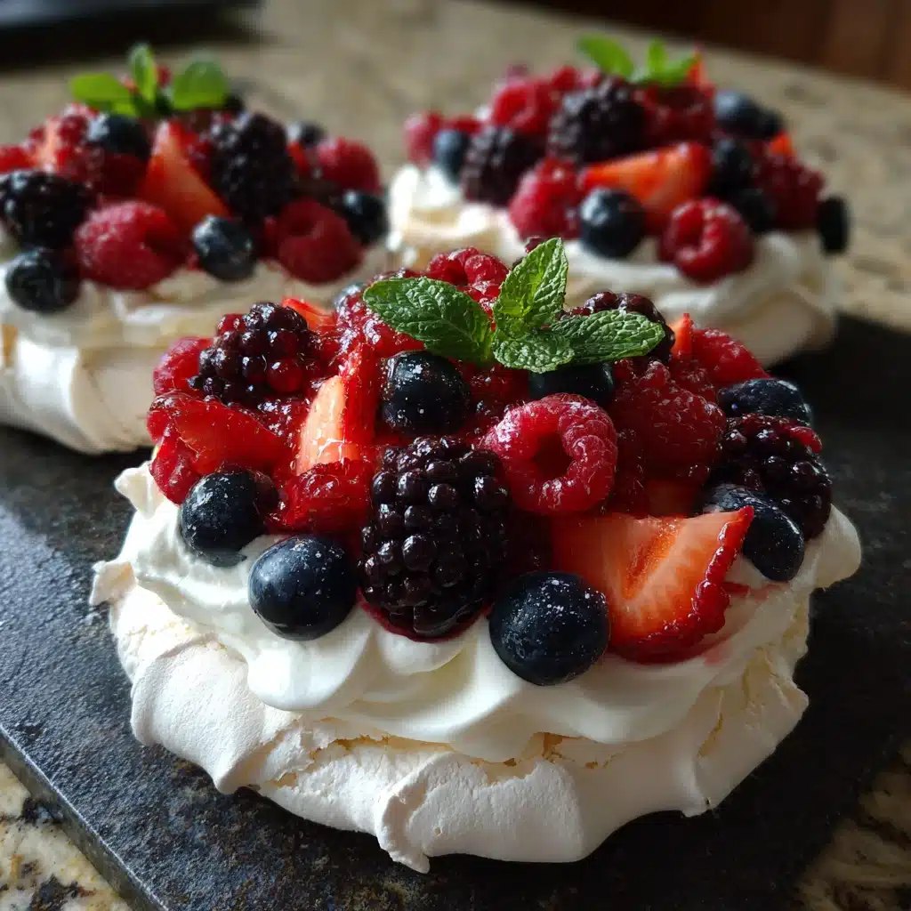 Berry pavlova or cheesecake