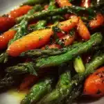 Asparagus salads and roasted carrot dishes