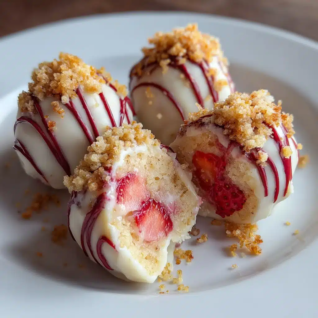 Strawberry Shortcake Truffles (Easy No-Bake Dessert Recipe!)