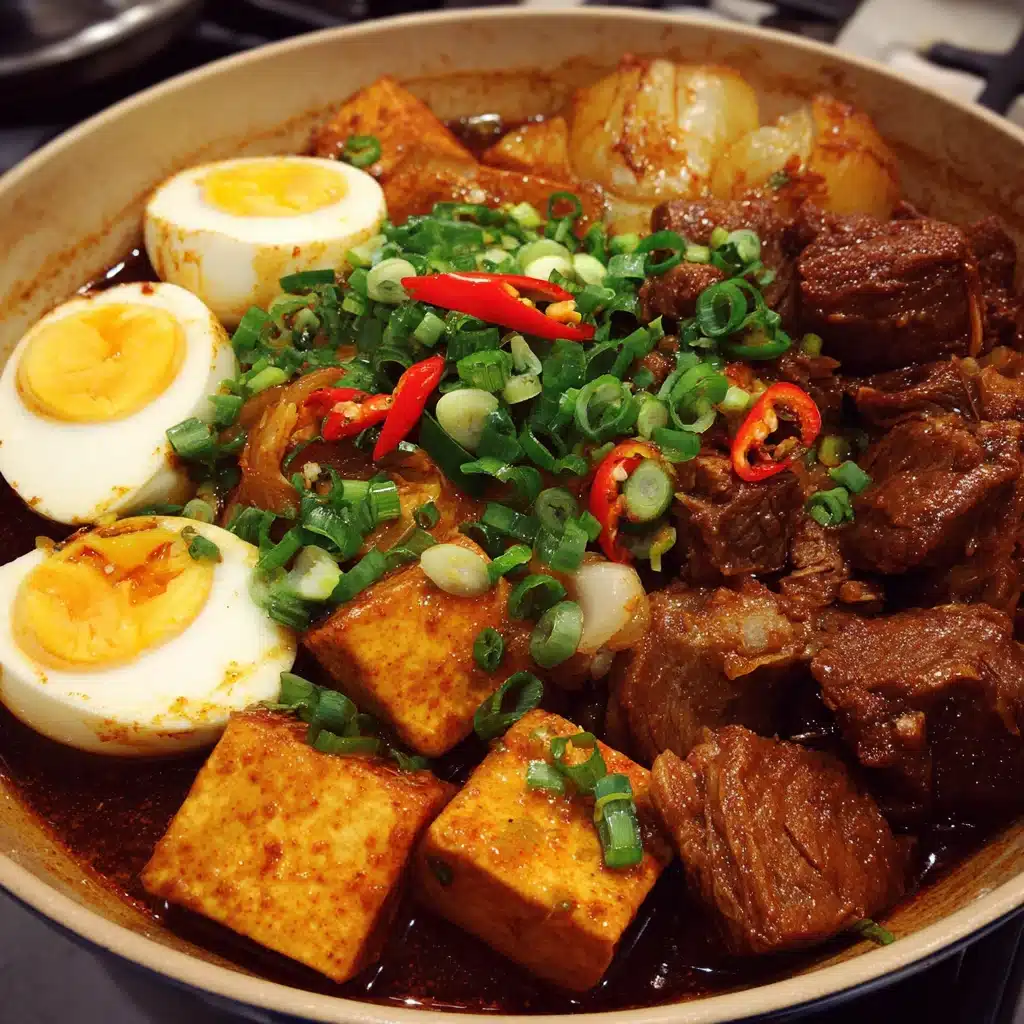 Taiwanese Braise with Beef, Tofu & Eggs