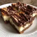 Nutella Swirl Cheesecake Bars