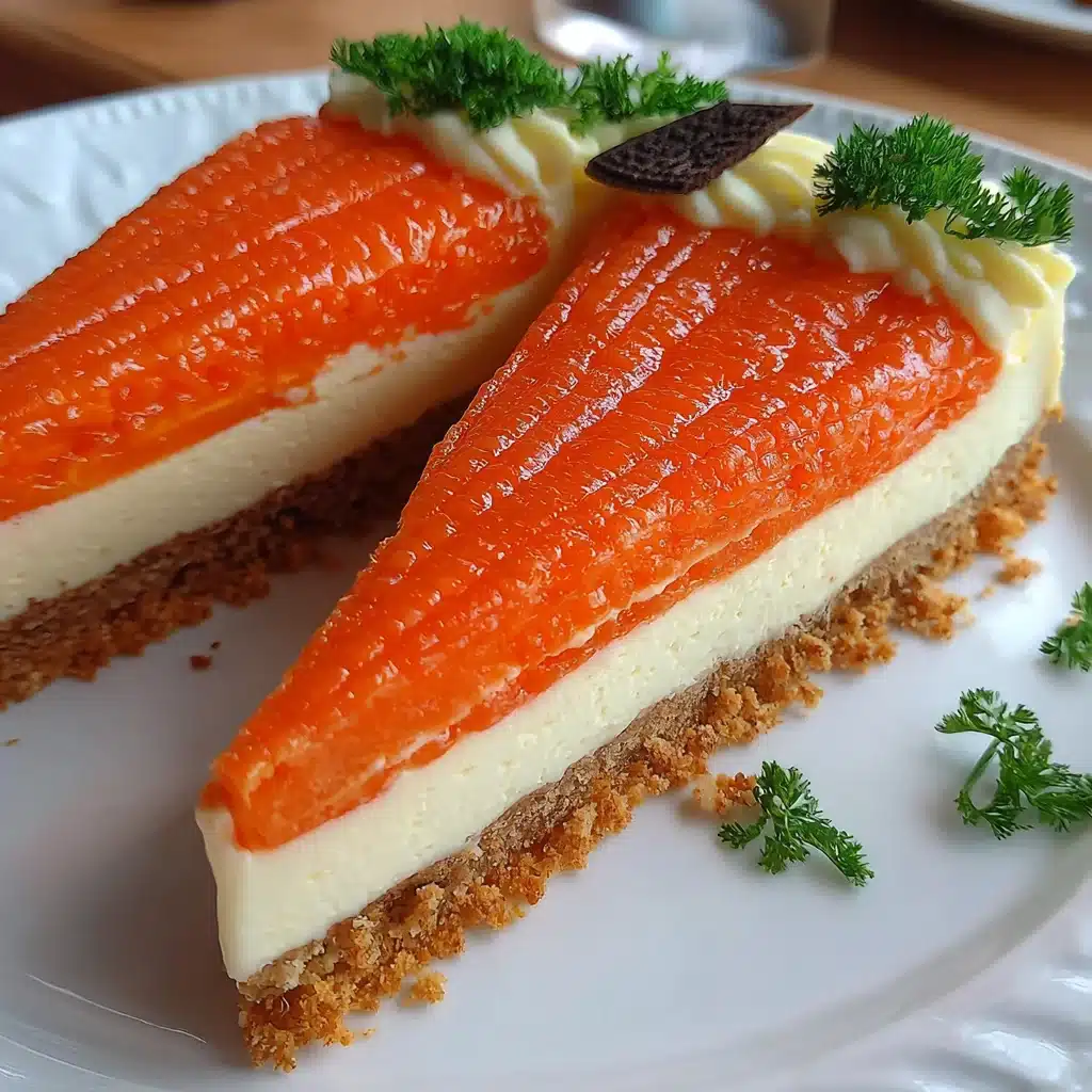 Carrots shaped Cheesecake