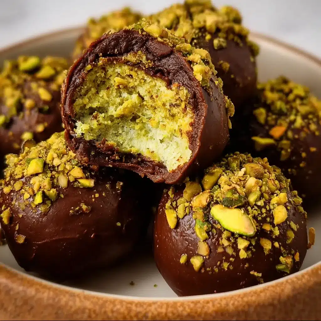 Dubai Chocolate Balls with Pistachio Kunefe Filling
