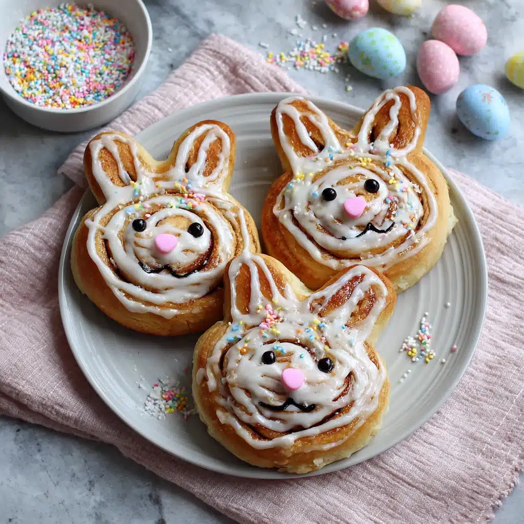 Easter Bunny Cinnamon Rolls