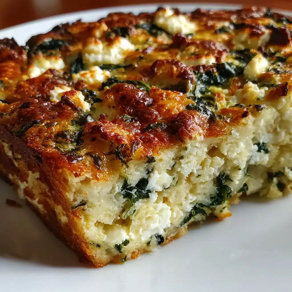 Spinach and Feta Breakfast Strata