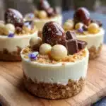No Bake Mini Egg Cheesecake