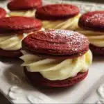 Red Velvet Rose Sandwich Cookies That Melt in Your Mouth