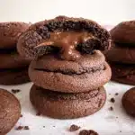 Homemade Nutella Lava Cookies with Chocolate Flow