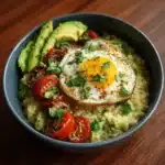 savory avocado oatmeal