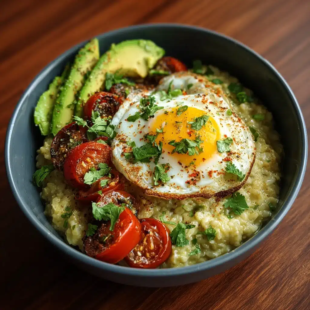 savory avocado oatmeal