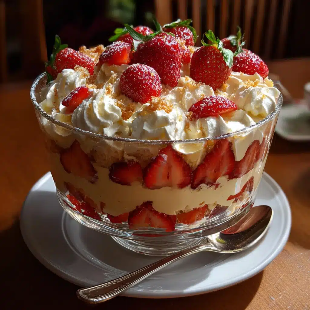 Easter Strawberry Cream Trifle
