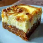 Moist Carrot Cake Bars with Cheesecake Swirl - Perfect Easter Dessert