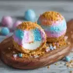 Crispy Cotton Candy - Cheesecake Bombs