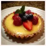 Lemon curd tart for easy Easter dessert or brunch sweet treat