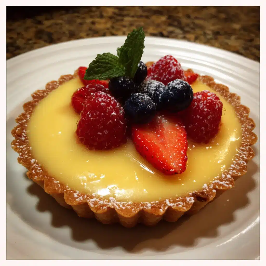 Lemon curd tart for easy Easter dessert or brunch sweet treat