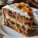 Simnel cake (traditional layered fruit cake)