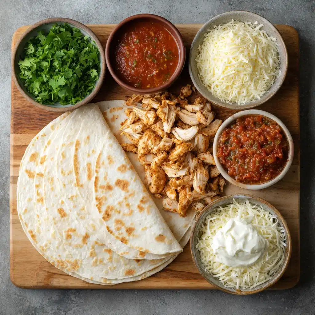 Crispy Chicken Quesadillas