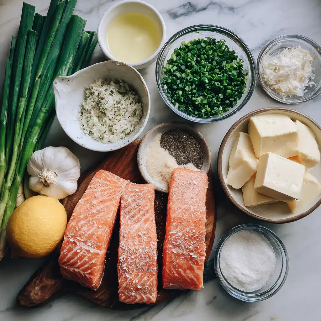Creamy Garlic Butter Baked Salmon