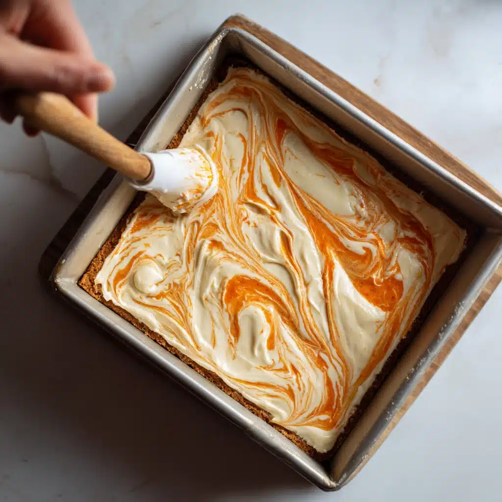 Moist Carrot Cake Bars with Cheesecake Swirl - Perfect Easter Dessert