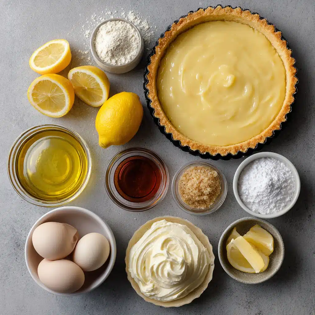Lemon curd tart for easy Easter dessert or brunch sweet treat