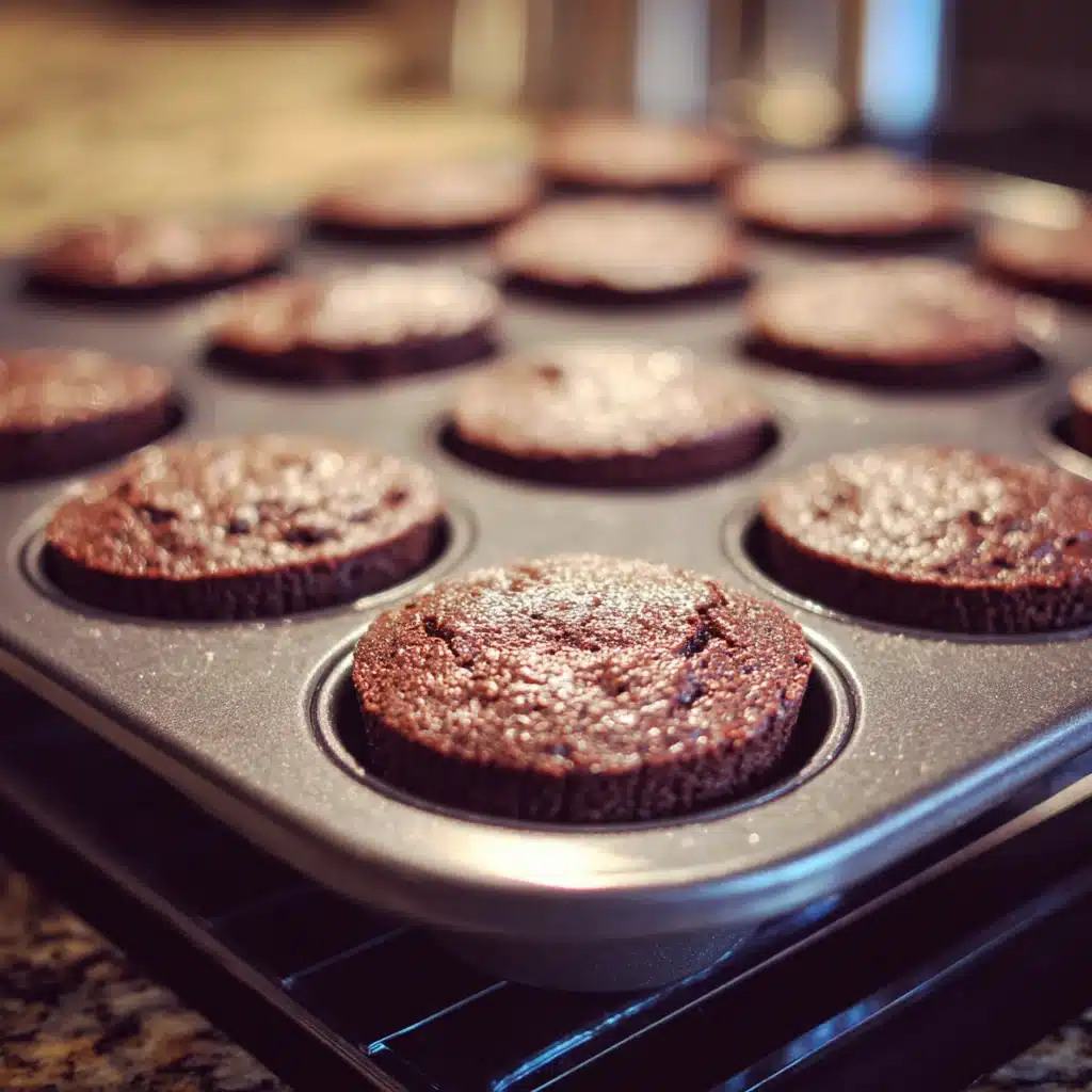 Mini Brownie Cups with Raspberry Mousse