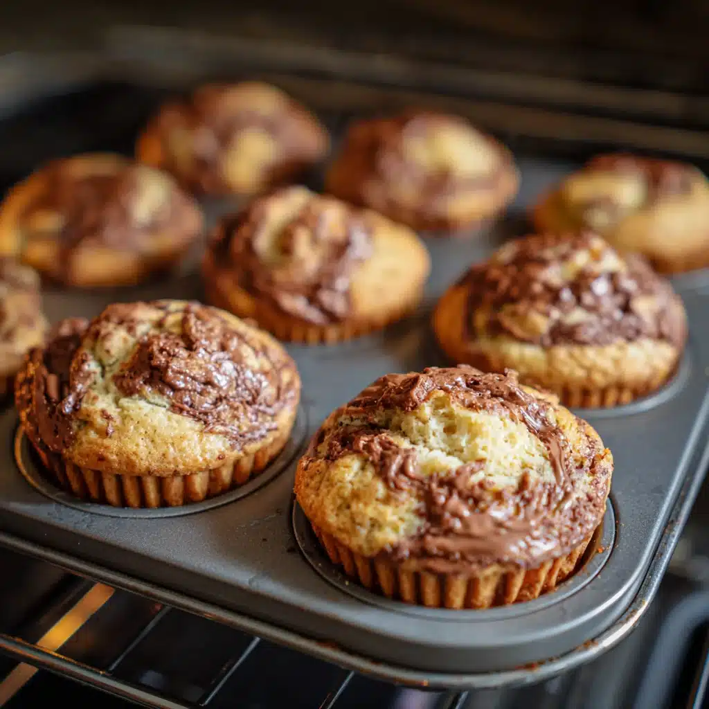 Nutella Banana Swirl Muffins 8 Nutella Banana Swirl Muffins