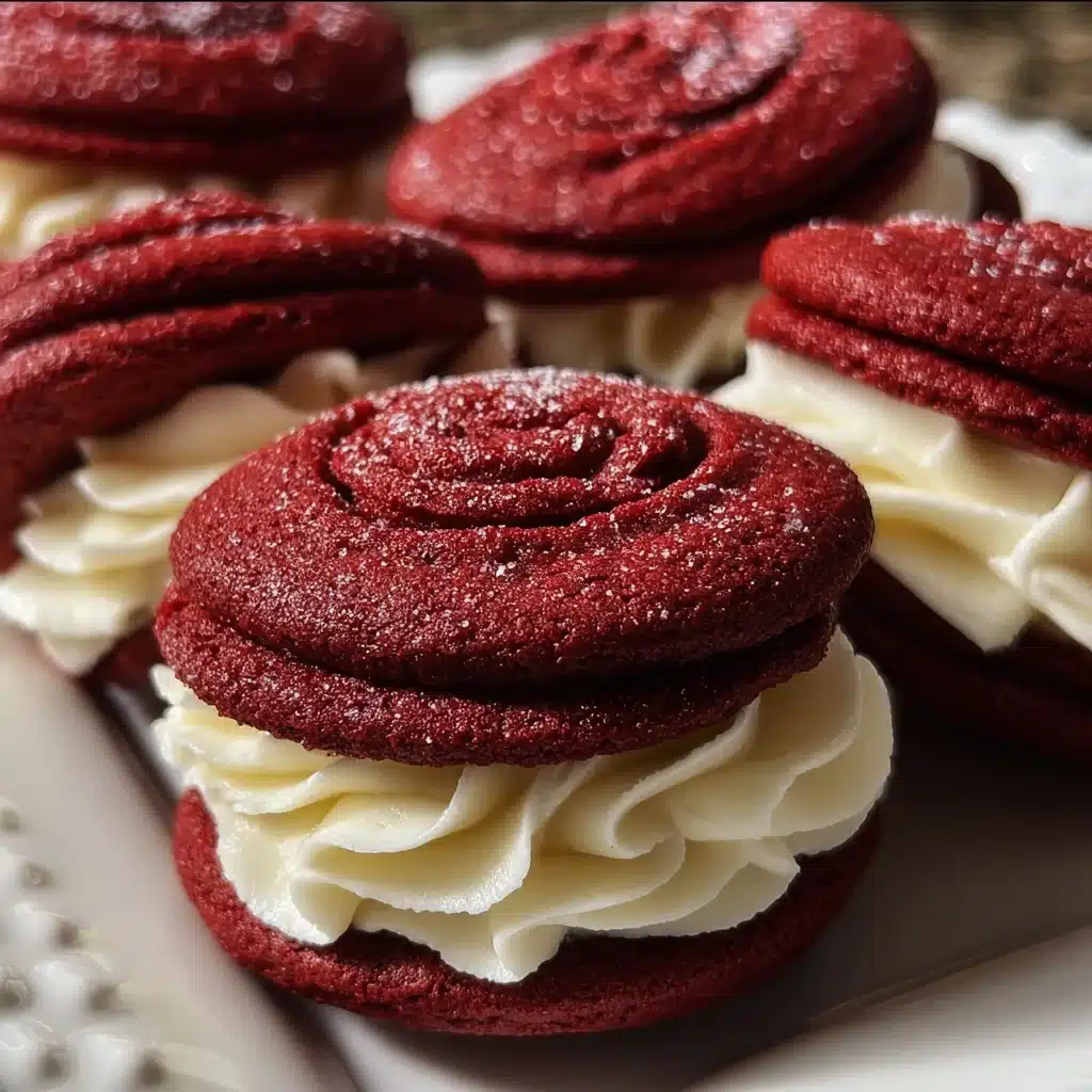 Red Velvet Rose Sandwich Cookies That Melt in Your Mouth