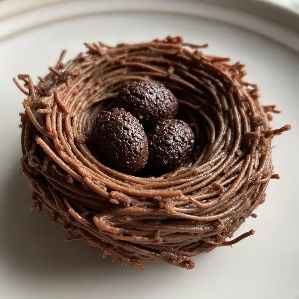 Chocolate Bird Nest Cookies 8 Chocolate Bird Nest Cookies