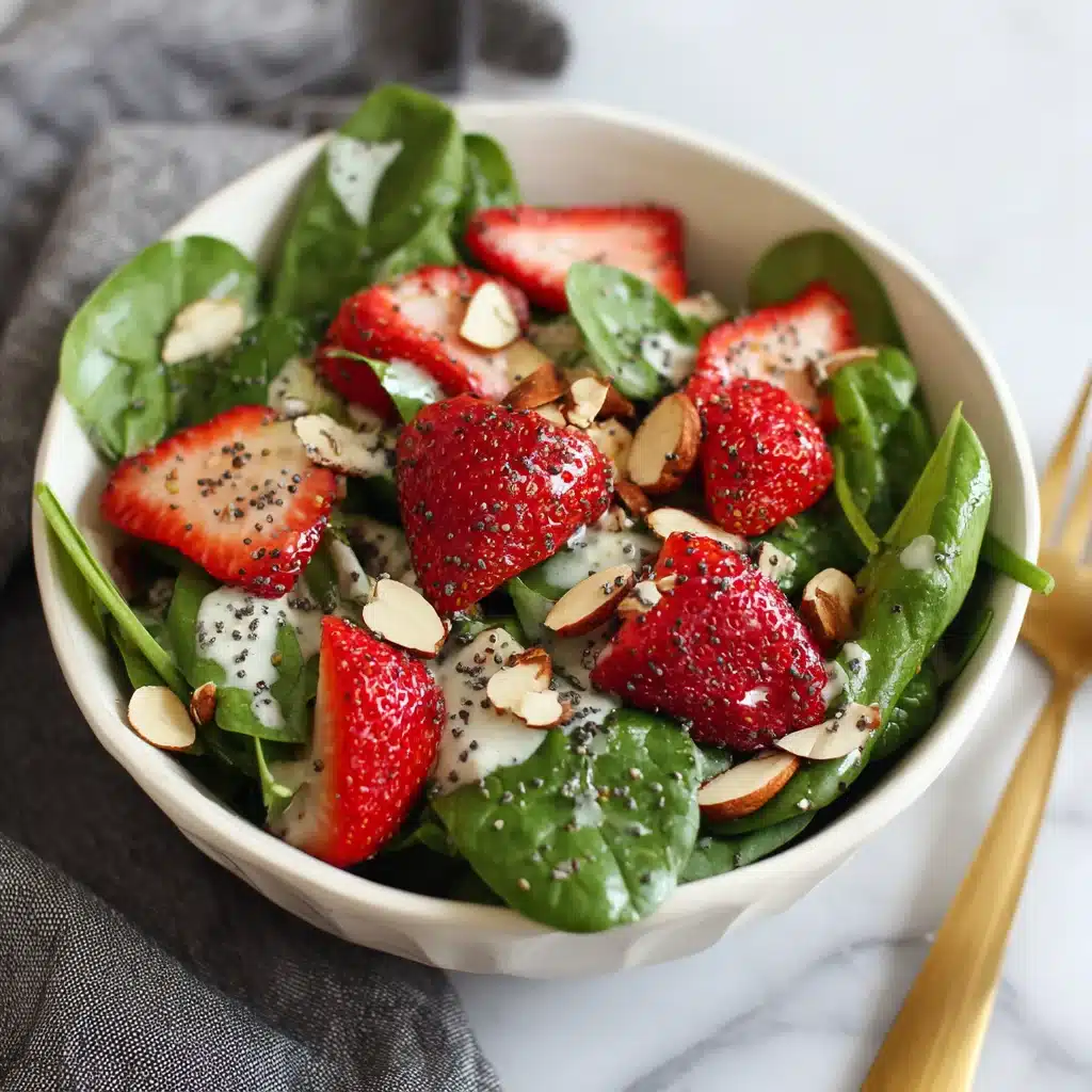 Strawberry Spinach Salad with Poppyseed Dressing