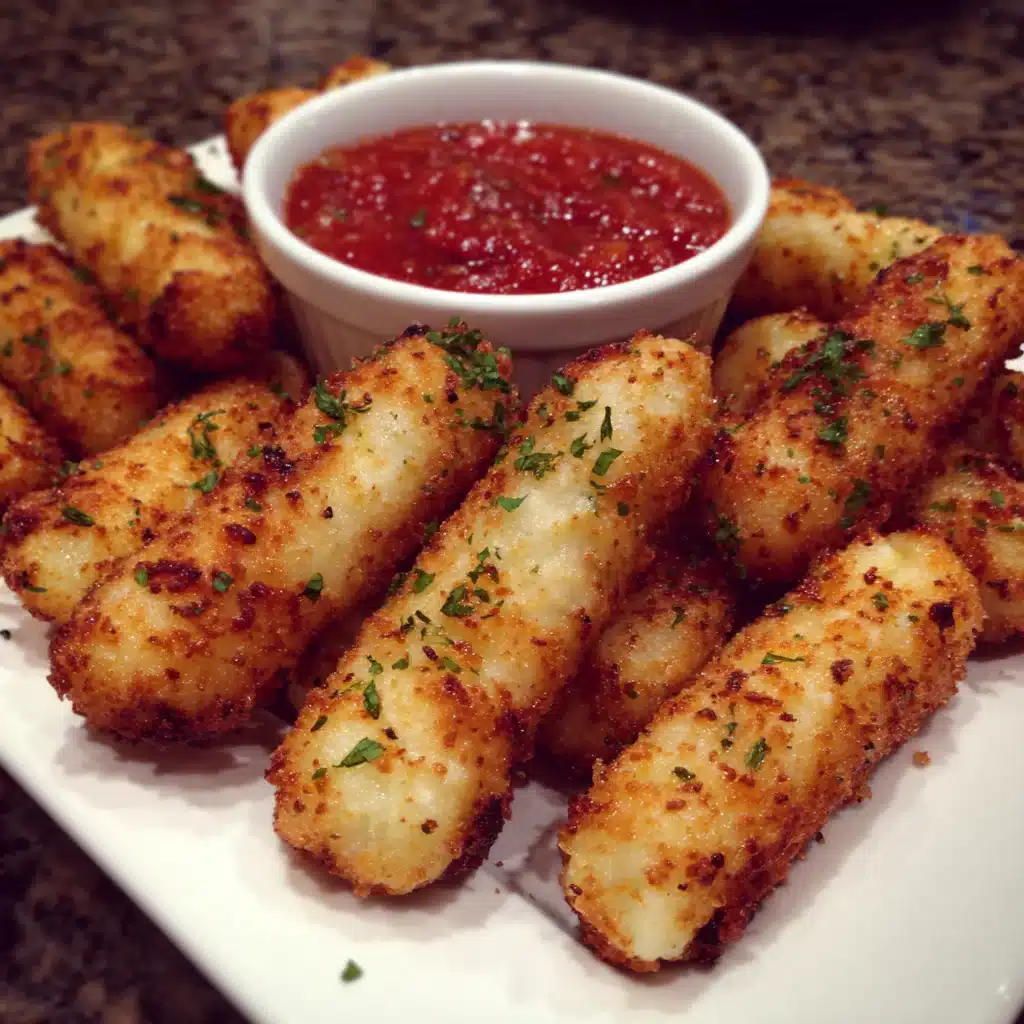 Crispy Baked Mozzarella Sticks