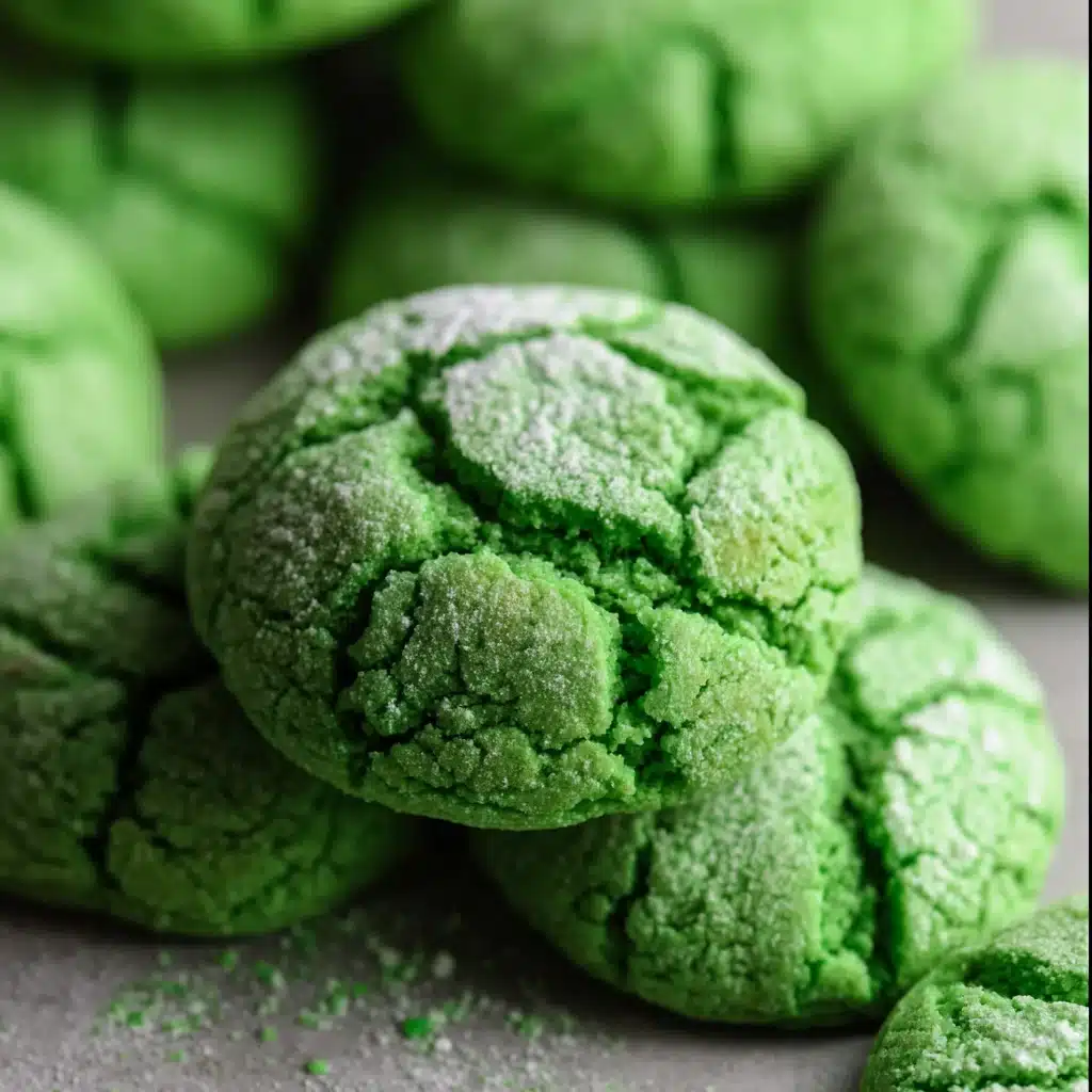 St Patrick’s Day Crinkle Green Cookies 10 St Patrick’s Day Crinkle Green Cookies