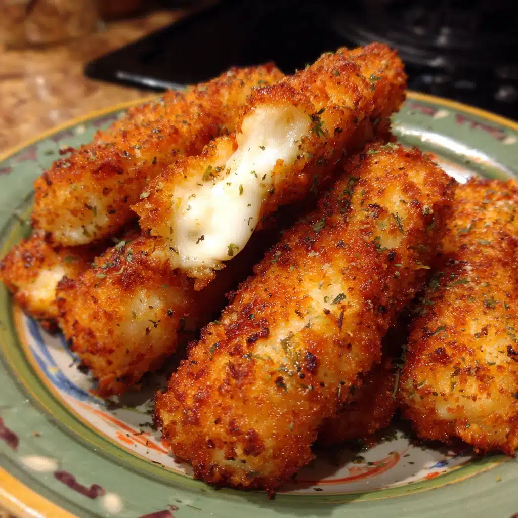 Crispy Baked Mozzarella Sticks