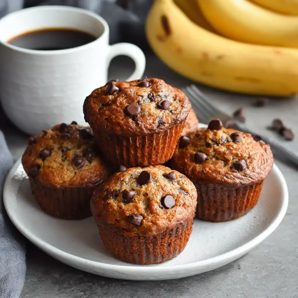 Irresistible Super Moist Banana Chocolate Chip Muffins
